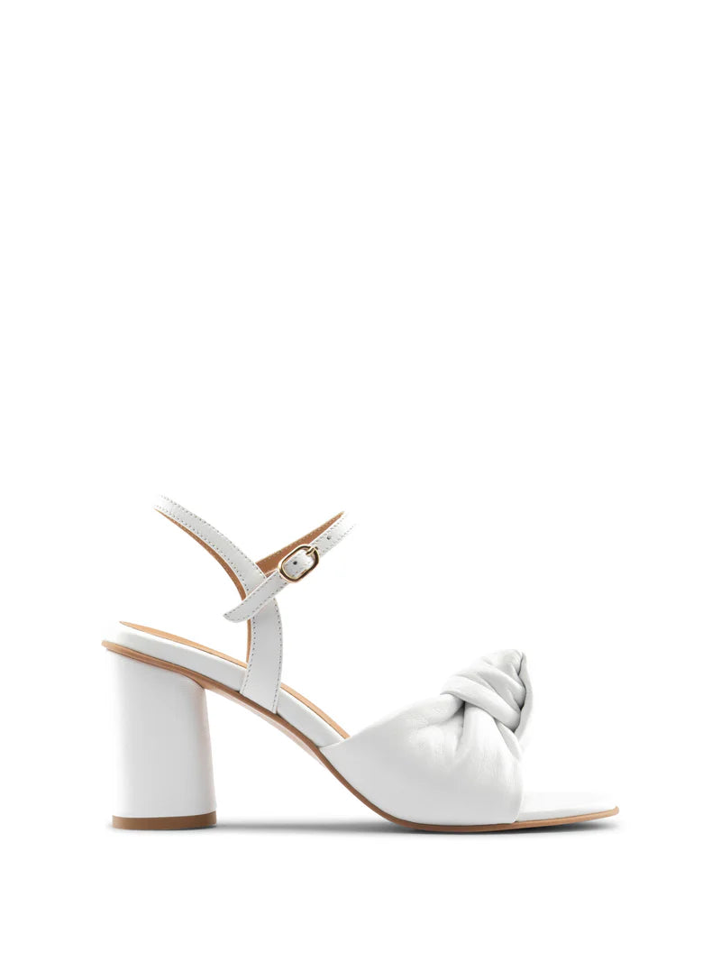Noto White Heel - Made in Italy